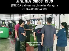 Μεγάλη ταχύτητα GLD-2-80100-4300 Gabion Mesh μηχανή ισχύος 30KW