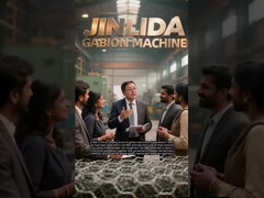 Η έξυπνη μηχανή πλέγματος Gabion CNC που λειτουργεί με IoT.