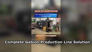Μία πλήρης γραμμή παραγωγής Gabion Mesh Αποστολή από Jinlida | Λύση παραγωγής CNC
