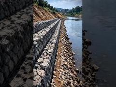 Real-World Gabion Wall Construction | Έργο Triple-Twist Hexagonal Gabion Mesh
